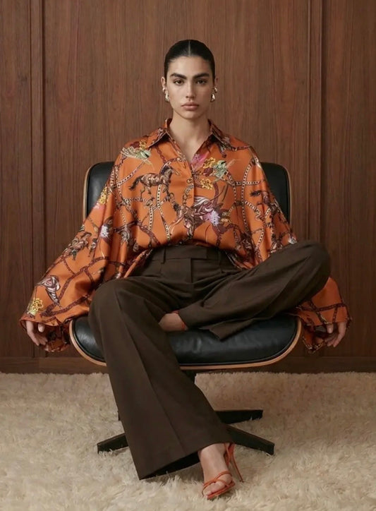 Equestrian rust top